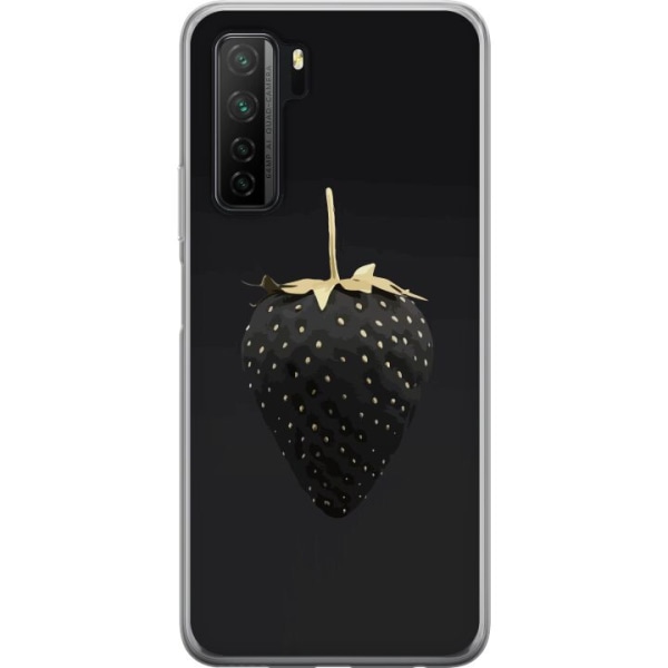 Huawei P40 lite 5G Gennemsigtig cover Luksus Jordbær