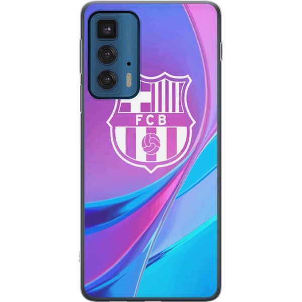 Motorola Edge 20 Pro Genomskinligt Skal FC Barcelona