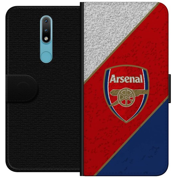 Nokia 2.4 Lompakkokotelo Arsenal