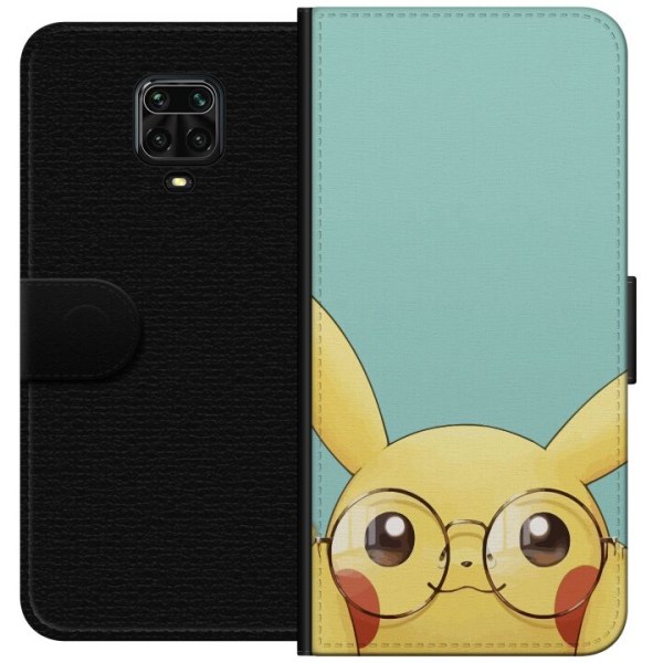 Xiaomi Redmi Note 9 Pro Lompakkokotelo Pikachu lasit