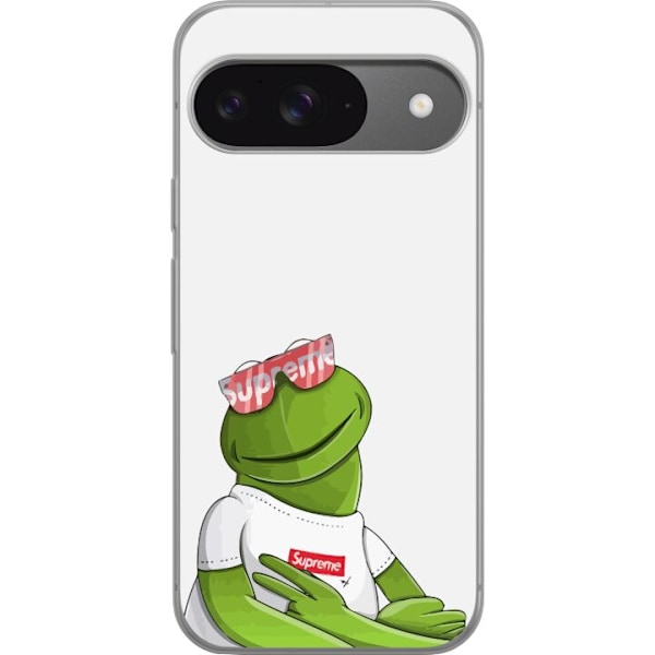 Google Pixel 9 Läpinäkyvä kuori Kermit SUP