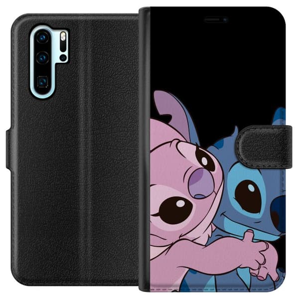 Kompatibelt Lommeboketui til Huawei P30 Pro Lilo & Stitch