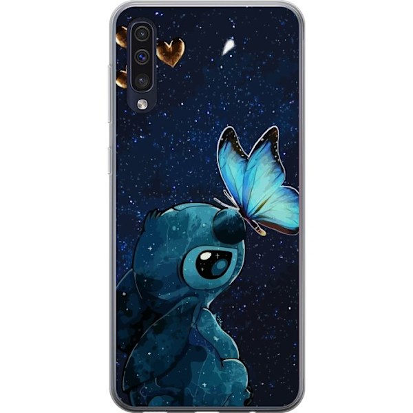 Samsung Galaxy A50 Gennemsigtig cover Stitch sommerfugl