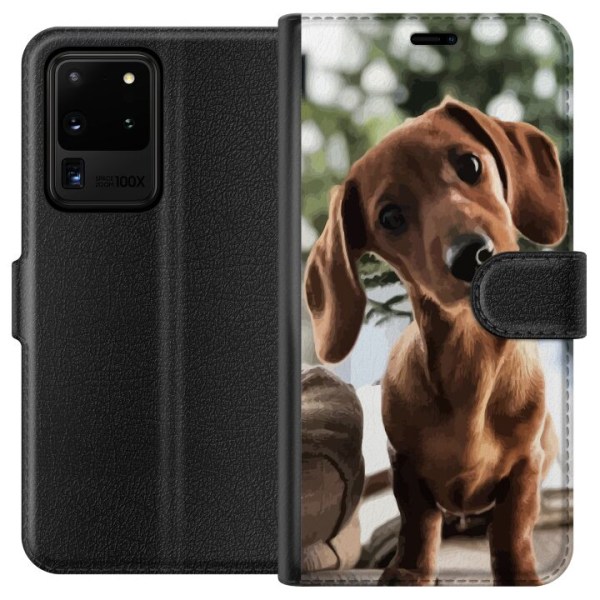 Samsung Galaxy S20 Ultra Plånboksfodral Yngre Hund