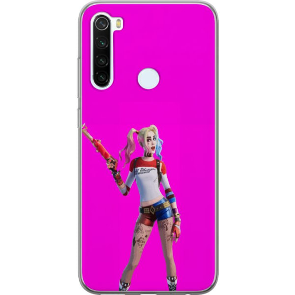 Xiaomi Redmi Note 8 Läpinäkyvä kuori Fortnite - Harley Quin