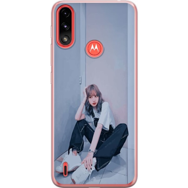 Motorola Moto E7 Power Läpinäkyvä kuori Lisa from Blackpink – K-pop Style Icon
