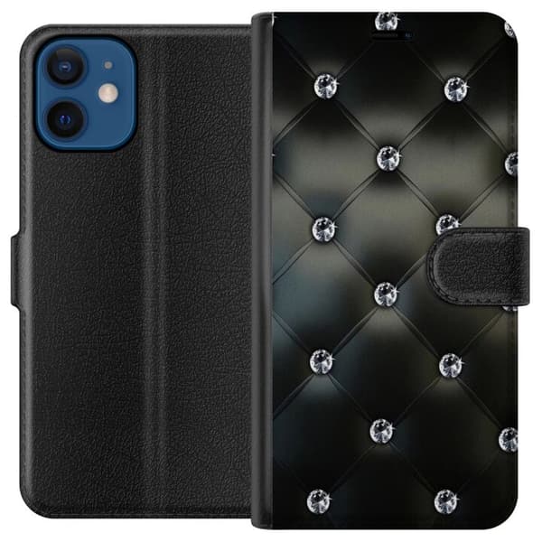 Kompatibelt Plånboksfodral till Apple iPhone 12 Big as diamond