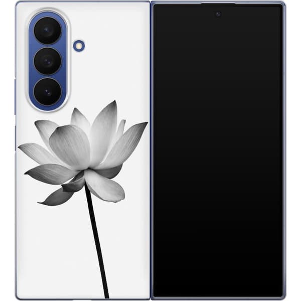 Kompatibelt Mobildeksel til Samsung Galaxy Z Fold7 Hvit lotusgrafikk hvit