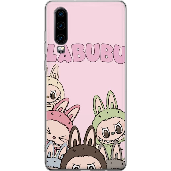 Huawei P30 Gennemsigtig cover Labubu Pop Mart Karakterer Figurer Samlerobjekt Populær Figursærie Design Pop Mart Leksakskunst Motiv