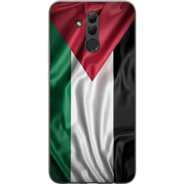 Huawei Mate 20 lite Genomskinligt Skal Palestinaflaggan – ikoniskt frihetsmotiv i rött, svart, vitt och grönt