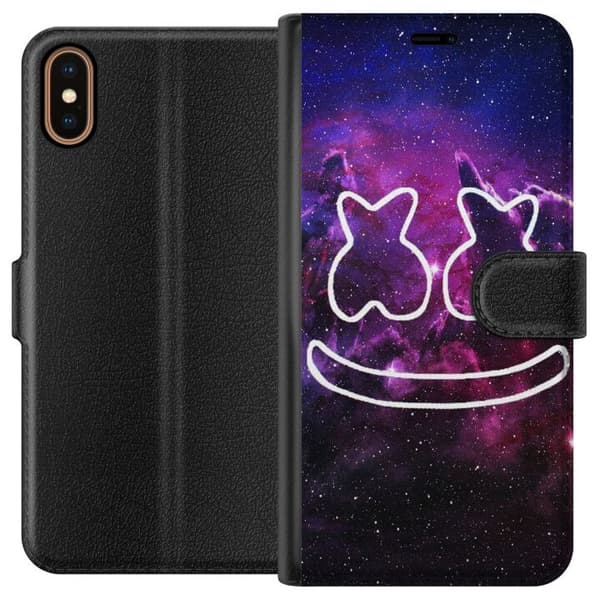 Kompatibel Tegnebogsetui til Apple iPhone X Fortnite Marshmello