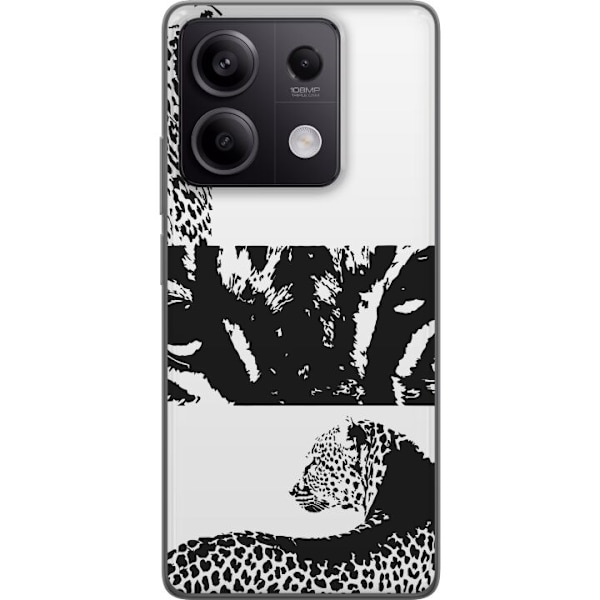 Xiaomi Redmi Note 13 Pro Läpinäkyvä kuori Leopard Faces
