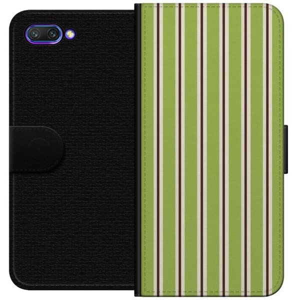Yhteensopiva Lompakkokotelo Honor 10 Matcha Stripe vihreä