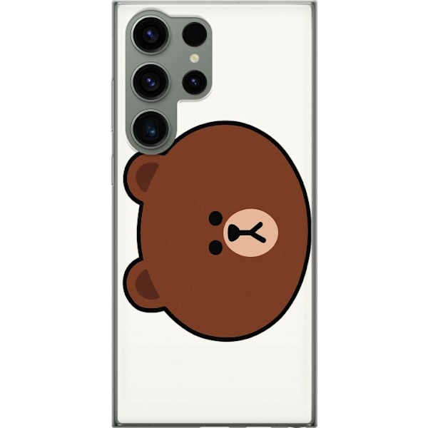 Samsung Galaxy S23 Ultra Läpinäkyvä kuori line friends brow