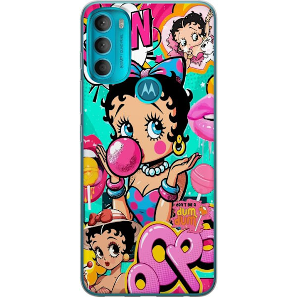 Motorola Moto G71 5G Gjennomsiktig deksel Betty Boop