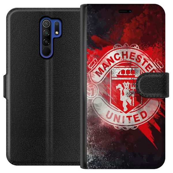 Xiaomi Redmi 9 Lompakkokotelo Manchester United F.C.