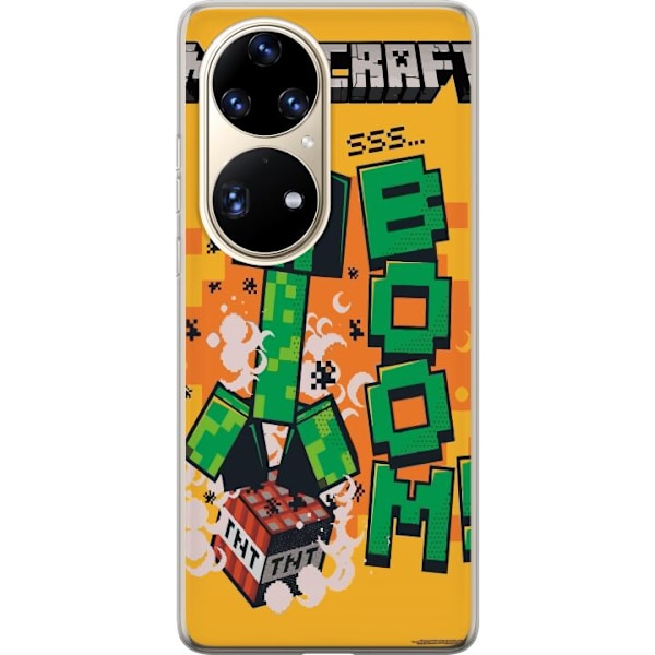 Huawei P50 Pro Genomskinligt Skal Minecraft Boom