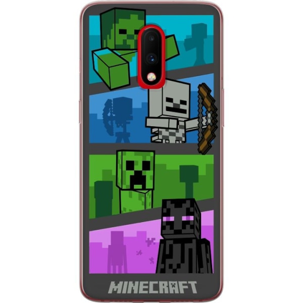 OnePlus 7 Gennemsigtig cover Minecraft