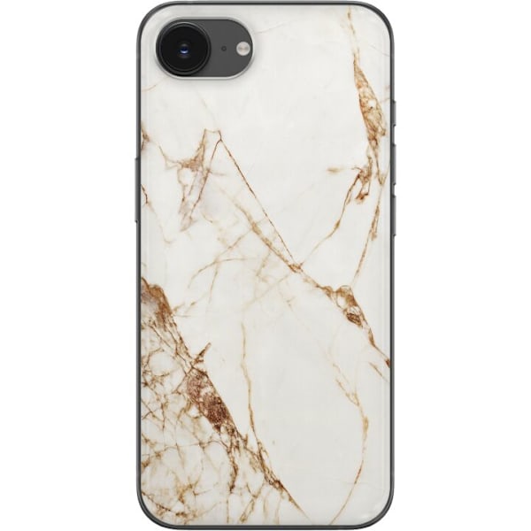 Apple iPhone 16e Gennemsigtig cover Hvid marmor