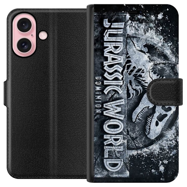 Apple iPhone 16 Lommeboketui Jurassic World Dominion