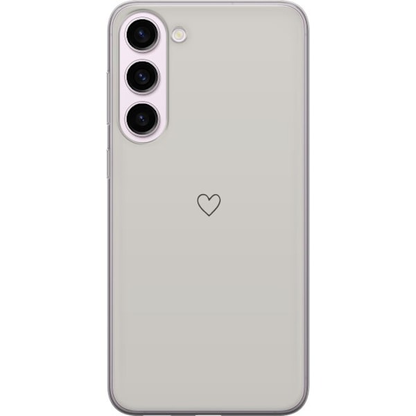 Samsung Galaxy S23+ Gennemsigtig cover Hjerte