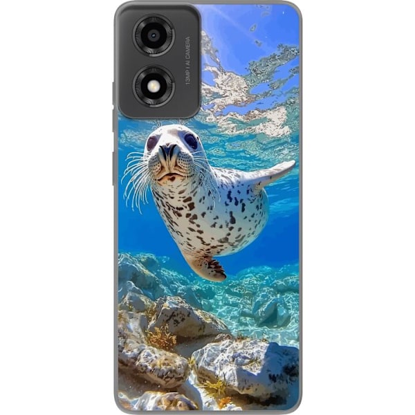 Motorola Moto E14 Läpinäkyvä kuori Myynti Meri Uiminen Eläinaihe Luonto Vesimotiivi Sininen Suunnittelu Meriteema Suosittu Motiivi Villieläimet