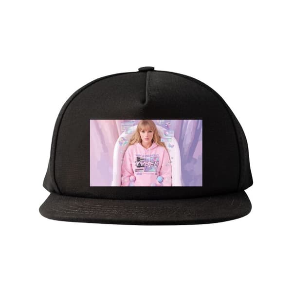 Snapback-lippalakki musta one size