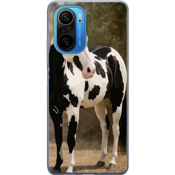 Xiaomi Poco F3 Genomskinligt Skal Vacker Häst – elegant ill