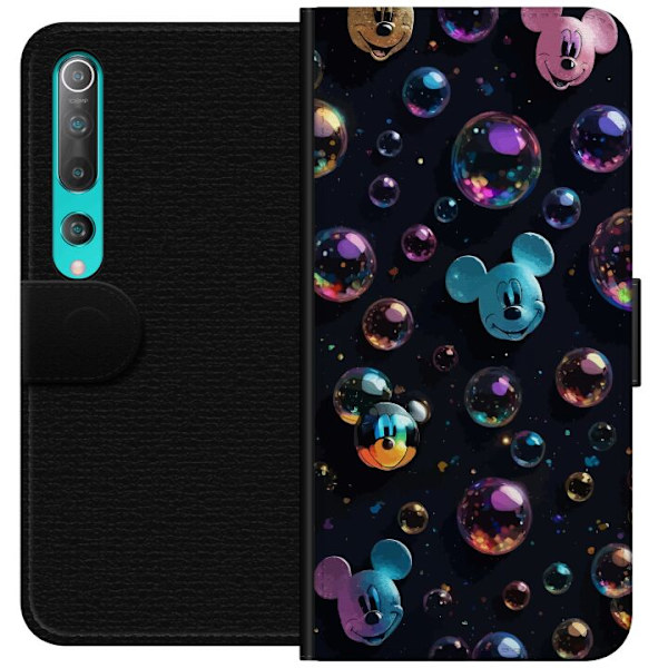 Xiaomi Mi 10 5G Lompakkokotelo  Mikki Hiiri Disney Kuplat Suunnittelu Hauska Motiivi Suosittu Disney-hahmo Piirrossarja Lasten Klassikko
