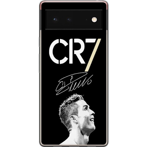 Google Pixel 6 Genomskinligt Skal CR7 Ronaldo