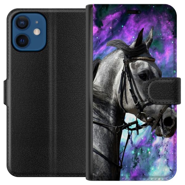 Kompatibel Tegnebogsetui til Apple iPhone 12 mini Hest