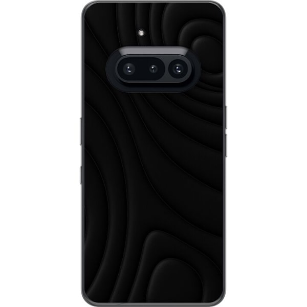 Nothing Phone (3a) Läpinäkyvä kuori Tummat Aallot