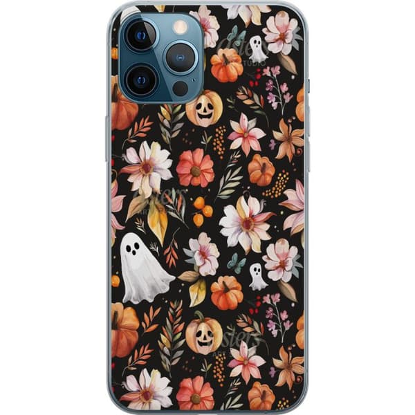 Kompatibel Mobilcover til Apple iPhone 12 Pro Max Halloween Mønster Græskar Spøgelse Maskerade