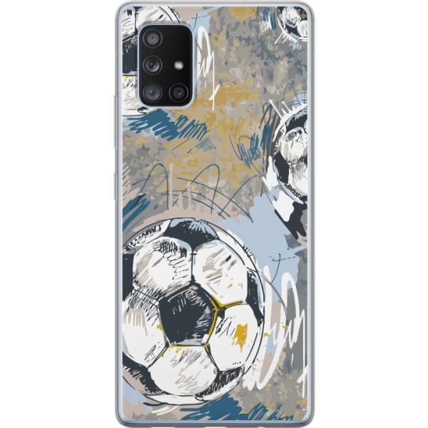 Samsung Galaxy A71 5G Gennemsigtig cover Fodbold