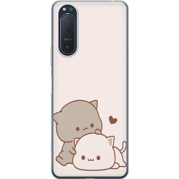 Sony Xperia 5 II Gjennomsiktig deksel Kawaii Søte Katter