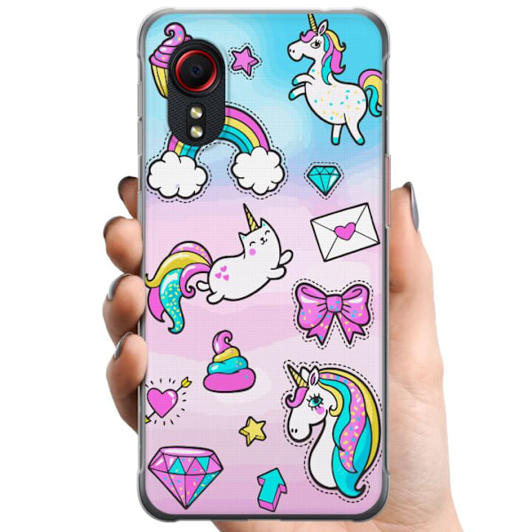 Samsung Galaxy Xcover 5 TPU Matkapuhelimen kuori Unicorn