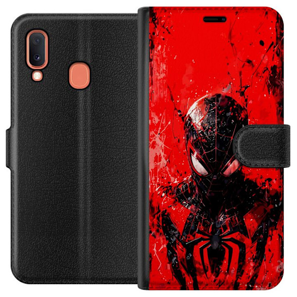 Samsung Galaxy A20e Lompakkokotelo Spider Man