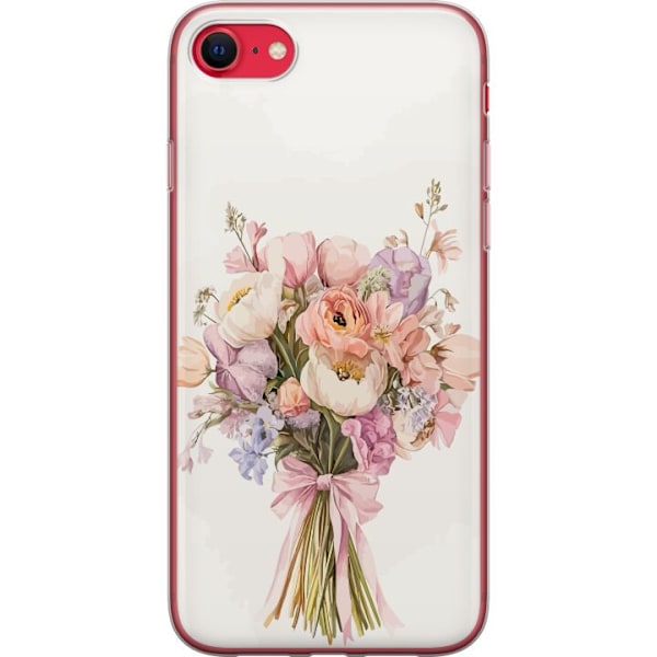 Apple iPhone SE (2022) Genomskinligt Skal Mobilskal med färgglad blombukett i romantisk stil
