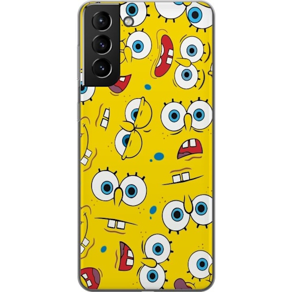 Samsung Galaxy S21+ 5G Genomskinligt Skal SpongeBob SquarePants