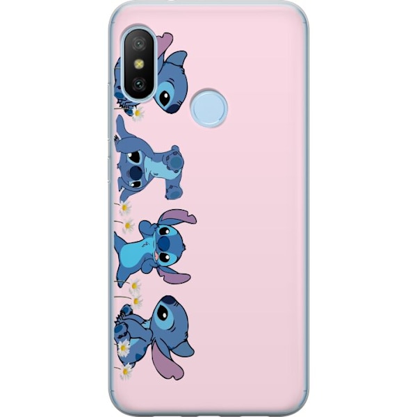 Xiaomi Mi A2 Lite Genomskinligt Skal Stitch Skratt & Bus – Perfekt för Mobilskal eller Poster