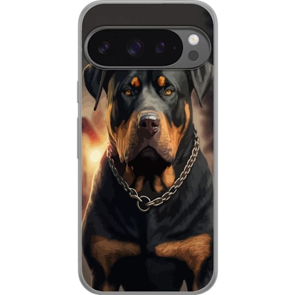 Google Pixel 9 Pro XL Gennemsigtig cover Rottweiler