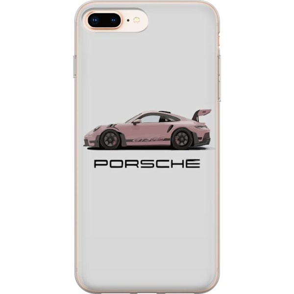 Apple iPhone 7 Plus Gjennomsiktig deksel Porsche 911 Pink