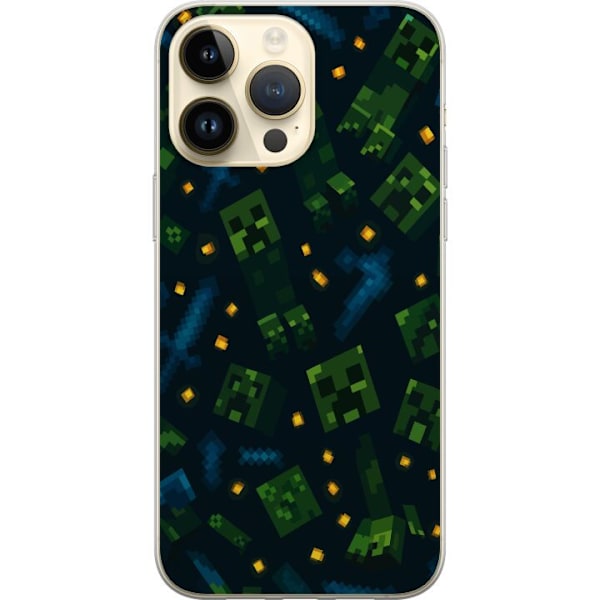 Apple iPhone 14 Pro Max Gjennomsiktig deksel Minecraft Dungeons Mob