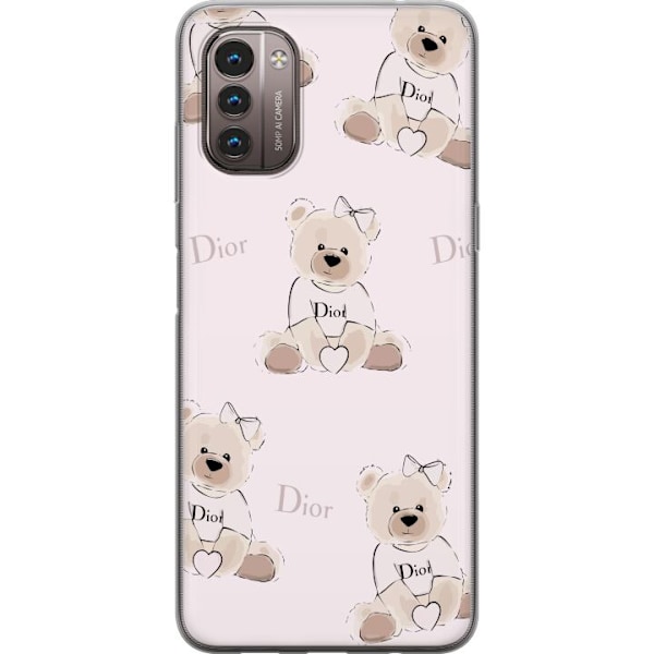 Nokia G21 Läpinäkyvä kuori Teddy Dior Vibes - ylellinen nal
