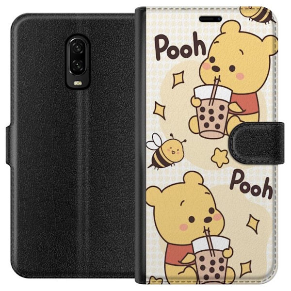 OnePlus 6T Plånboksfodral Nalle Pooh Style – klassiskt björnmotiv i ny tolkning