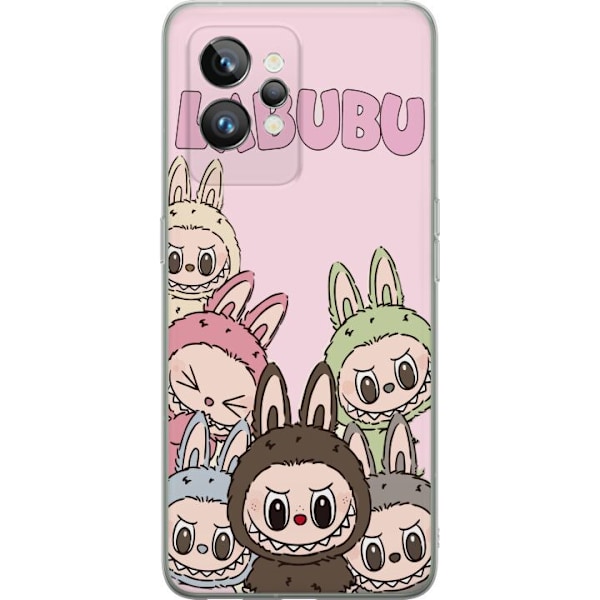 Realme GT2 Pro Läpinäkyvä kuori Labubu Classics