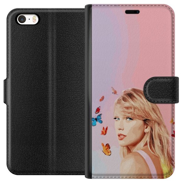 Apple iPhone 5 Tegnebogsetui Taylor Swift Sommerfugle