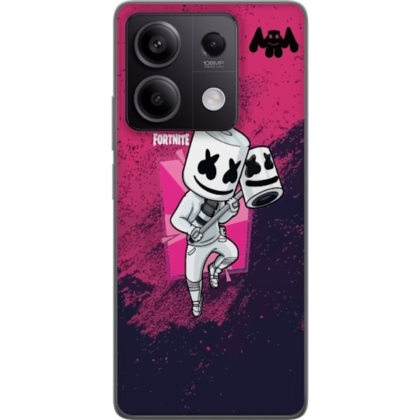 Xiaomi Redmi Note 13 Pro Läpinäkyvä kuori Marshmello Fortni