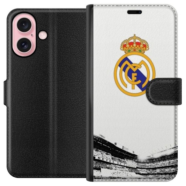 Apple iPhone 16 Lommeboketui Real Madrid CF