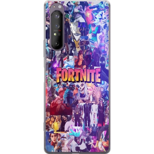 Sony Xperia 1 II Läpinäkyvä kuori Fortnite